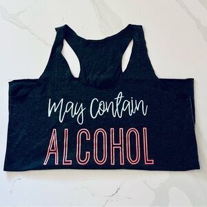 Gray Tank Top with Fun Graphic